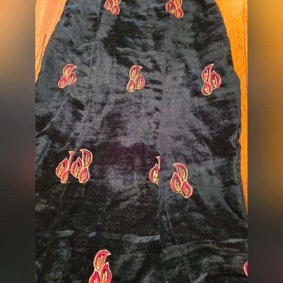 Hand Sewn Emerald Green Velvet Sequin Mermaid Gown XS - Picture 10 of 10